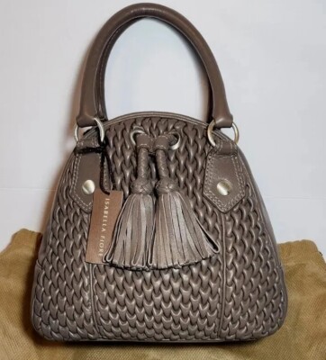 LIMITED EDITION ISABELLA FIORE TUCK DELUX LESLEY TASSELED HANDBAG PURSE  MRP$695