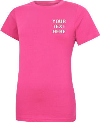 Klassisches Damen-T-Shirt personalisiert bestickt Text Uneek UC318