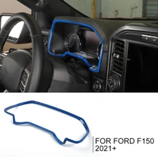 Interior Dashboard Instrument Meter Frame Cover Trim Bezel for Ford F150 21+Blue