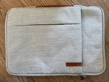 Lacdo 13 inch Laptop Sleeve Case  waterproof Canvas MacBook Pro Other Gray