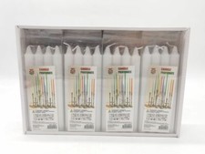 Set 48 Pezzi Candele Cera Bianche Lunghezza 17cm bal