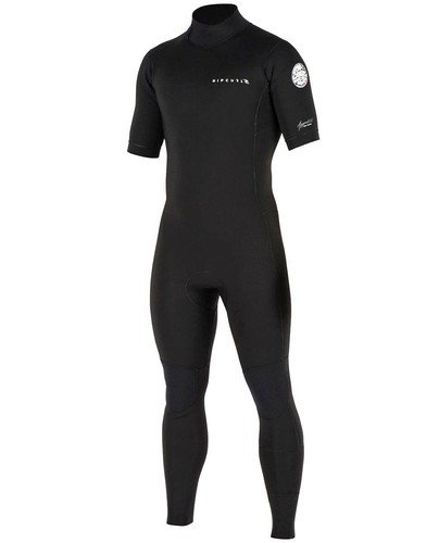 RIP CURL Men's 2mm AGGROLITE BZ S/S Wetsuit - BLK - Medium - NWT - LAST ONE LEFT - Picture 1 of 3