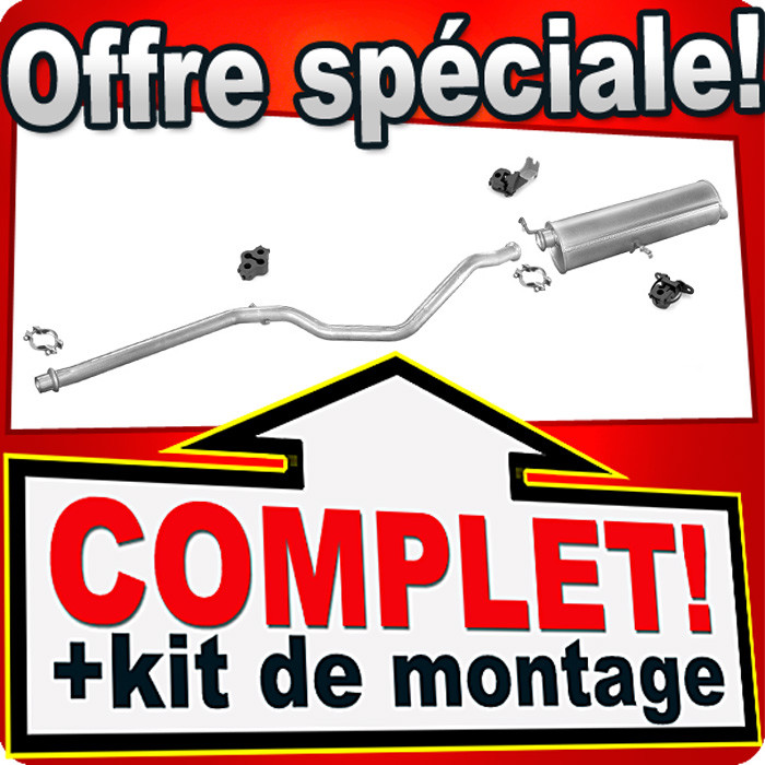 Silencieux Peugeot 307 2.0 HDi ligne d'échappement haute réduction de bruit