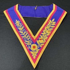 Marchio Grand Rango Alta Uniforme Collare Mano Ricamato Massonico Lingotto