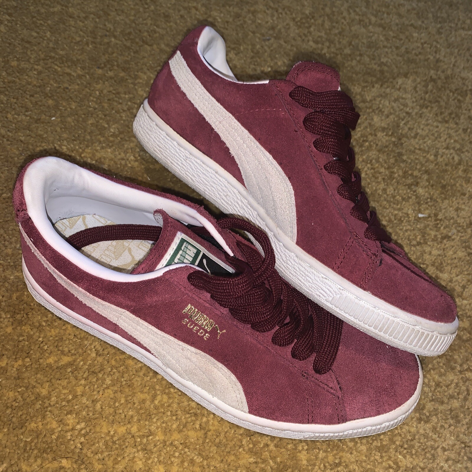 puma burgundy size 4