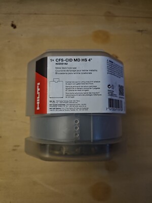 Hilti CFS-CID MD HS 4'' #2205142 Metal Deck Hole Saw BRAND NEW 
