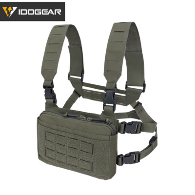 IDOGEAR TACTICAL VEST Airsoft Plate Carrier Laser Cut MOLLE Quick