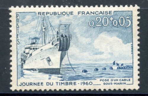 STAMP / TIMBRE FRANCE NEUF N° 1245 ** NAVIRE CABLIER AMPERE - Photo 1/1