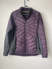 Smartwool Phd Jacket Women’s Size Large Purple Merino Wool Puffer Zip