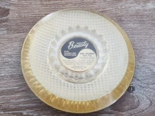 MCM Vintage. New in package. Brass &  Glass 2 Piece Ash Tray. RARE! Getzen Co. 