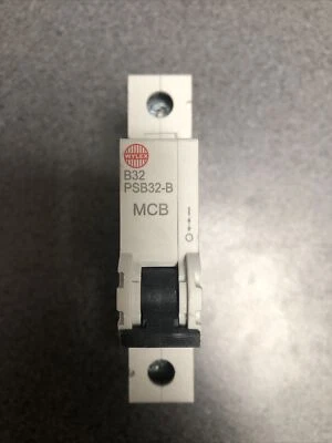 WYLEX PSB32-B 32 AMP B TYPE CIRCUIT BREAKER 10KA 32A B32 MCB 10kA NEW