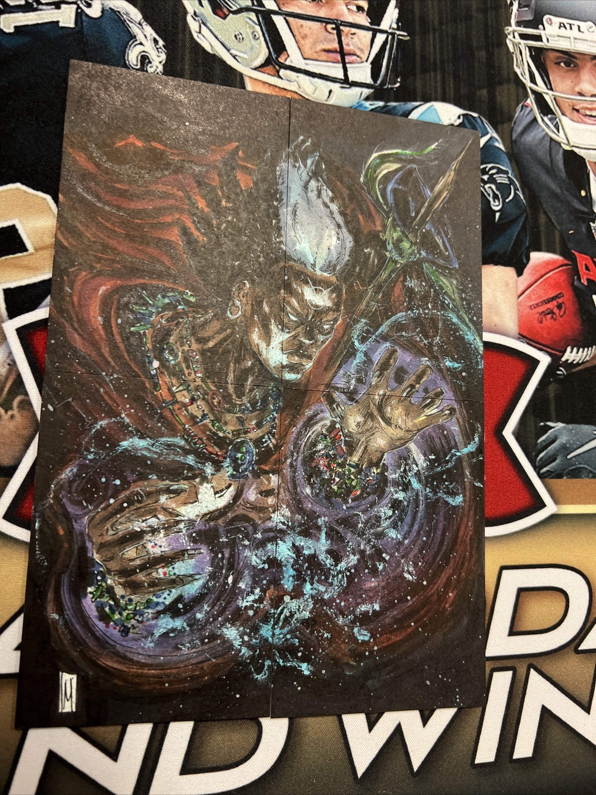 2014 Marvel Premier Brother Voodoo Quad Sketch 1/1 Melike Acar 