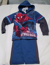 Marvel Comics Spider-Man 2 Piece Hoodie Set Size 2T and 3T NWT