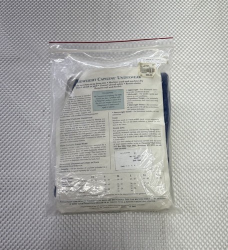 Vintage 1991 Patagonia Capeline NEW in Package Deadstock Mens size XL Base Shirt - Picture 4 of 5