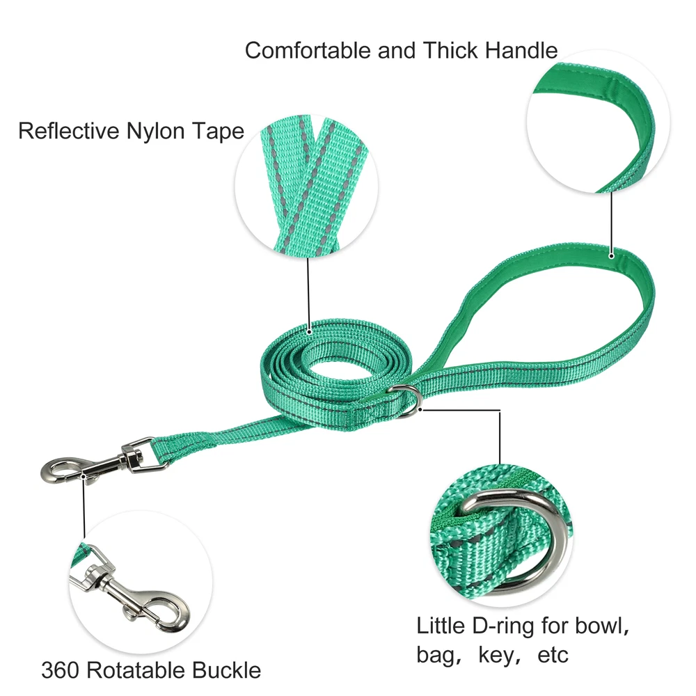 Dog Harness with Leash Set Adjustable Reflective Vest Harnesses for Small Dog