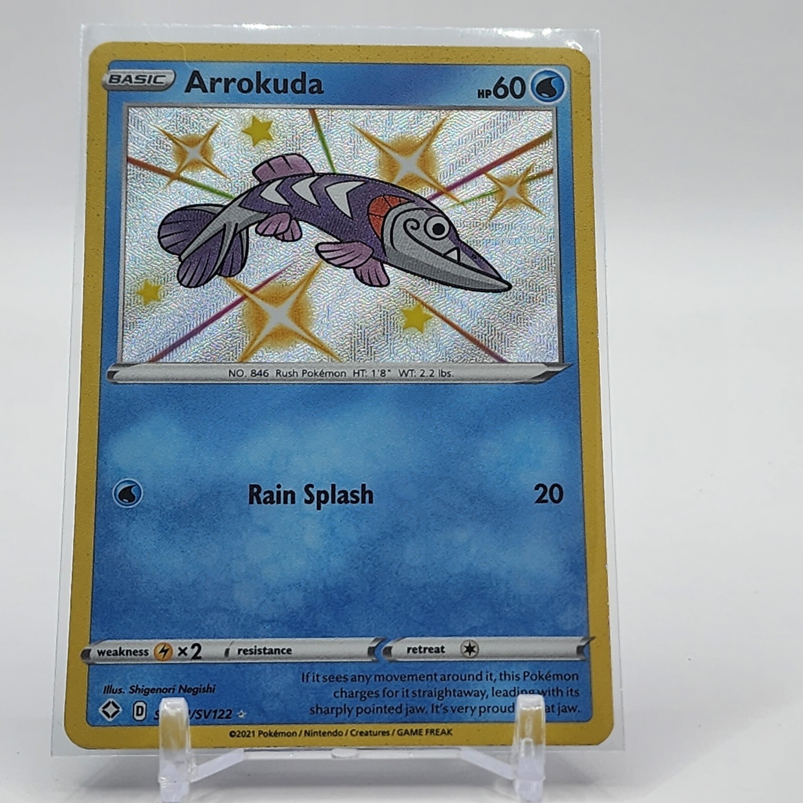 Arrokuda - SV031/SV122 - Baby Shiny - Shining Fates - Pokemon Card - NM/M