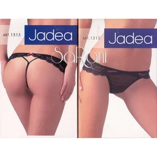 Jadea Slip Tulle Lace Romantic Art. 1515 White Black Thong 2 3 4