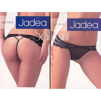 Jadea Tulle Lace Romantic Briefs Art. 1515 White Black Thong 2 3 4