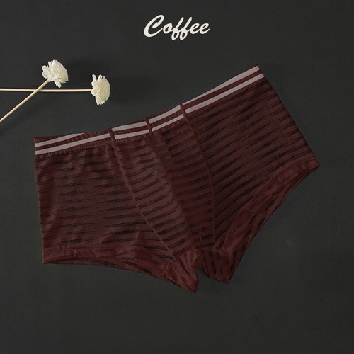 Mens Sexy Mesh See Through Boxer Briefs Shorts Trunks Underwear Undies Panties 1 - Picture 24 of 24