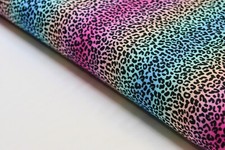 Rainbow leopard print 100% Cotton