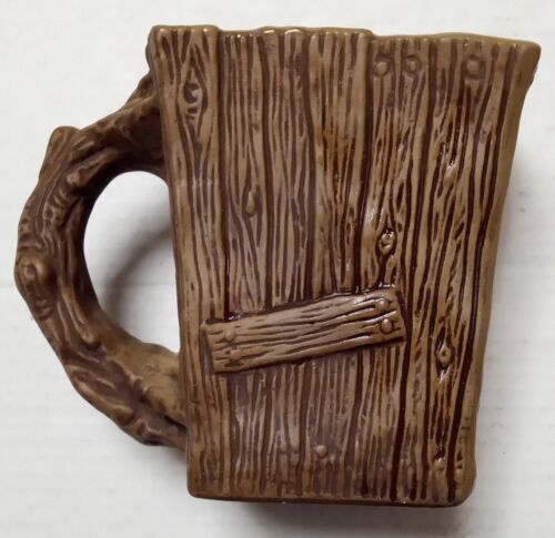 JIM RUMPH 1973 "OUTRAGEOUS OUTHOUSE TANKARD" Tasse Groteske Graffiti Kunstkeramik - Bild 2 von 7