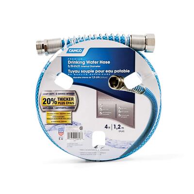 4 Feet Blue Drinking Water Hose NSF Certified RV Hose Flexible Kink Resistant