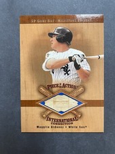 2001 SP Game Bat Milestone Magglio Ordonez Piece of the Action #I-MO Bat Relic