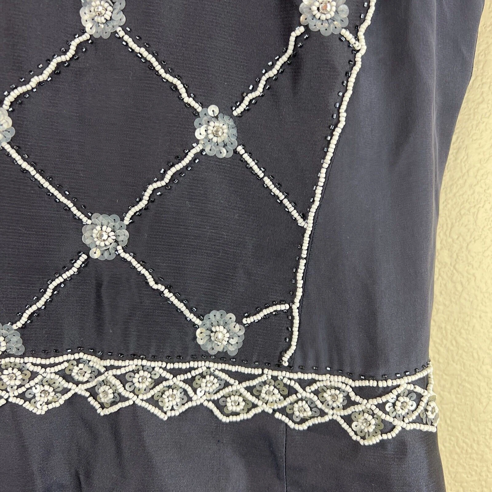 Abito Tory Burch donna 2 perline blu necessita di riparazione