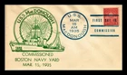 US COVER USS MACDONOUGH FIRST DAY IN COMMISSION NAVAL CANCEL