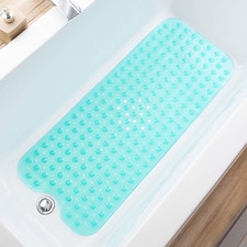 Bathtub Mats for Shower Tub Extra Long Non-Slip 39 X 16 Inch Bath Mat with Dr...