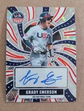 2026 Panini Stars & Stripes Prizm Grady Emerson Disco Silver RC Rookie Auto SP