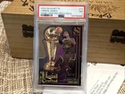 2024 Silhouette LeBron James Hand Crafted TROPHY CARD HOLO GOLD/10🔥psa 7 #12