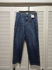 New Lee Heritage Crop Straight Women  s Jeans, Blue, Size 4M