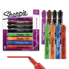 Sharpie Flip Chart Markers, Bullet Tip, 8 Cou...