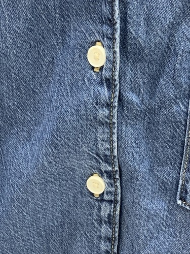 Camisa Levi’s Denim Para Mujer Talla XL Clásica Calce Estándar Viaje Playa Informal - Imagen 6 de 12