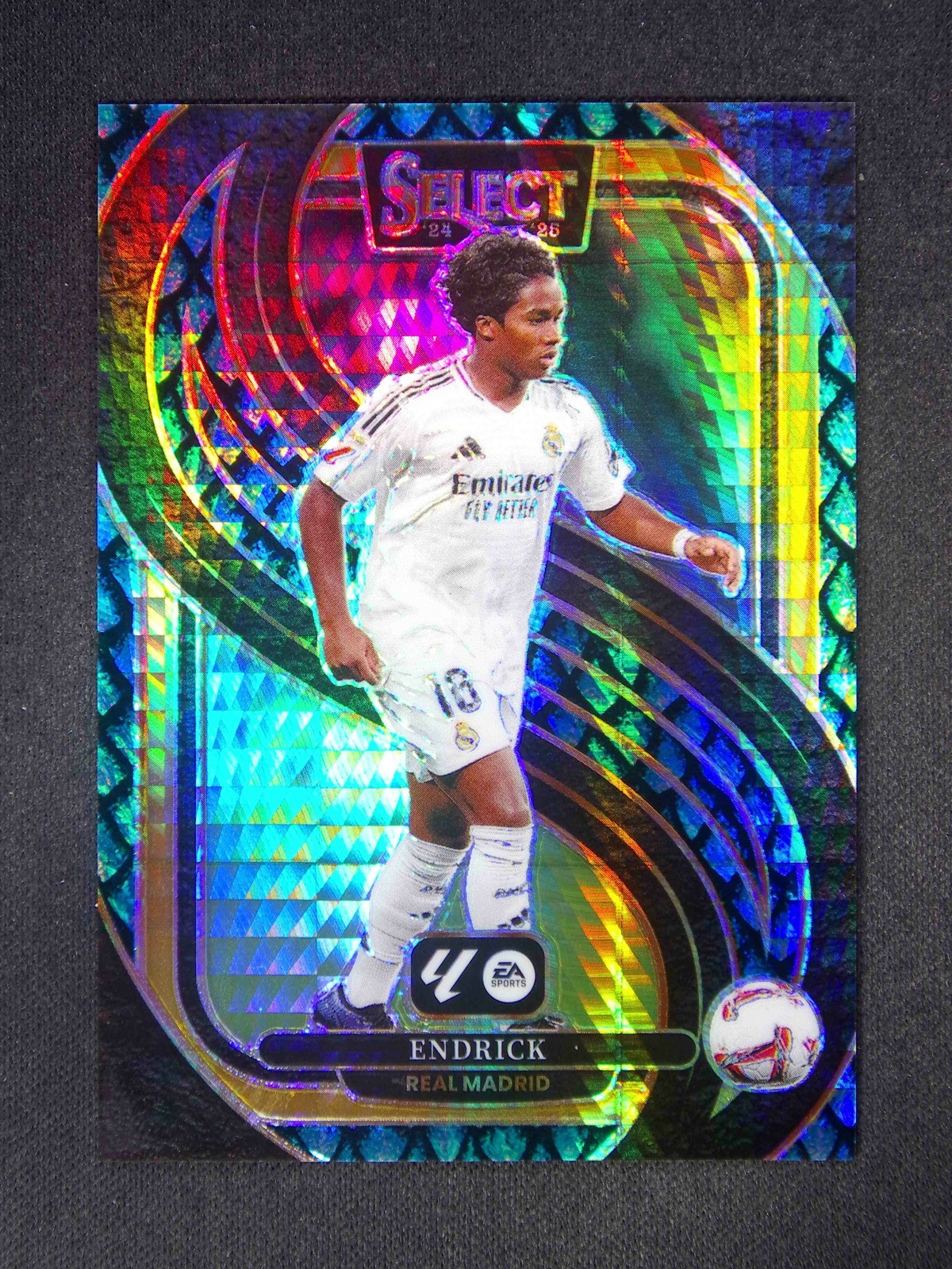2024-25 Panini Select La Liga Endrick #116 Mezzanine Jade Dragon Scale /28