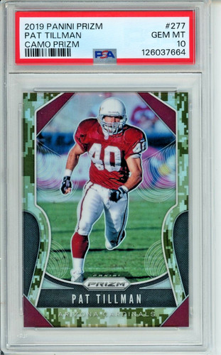 Pat Tillman [Camo Prizm] #277 2019 Panini Prizm card