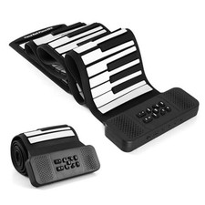 keyboard piano Standard 88 Keys Portable Roll Up Piano for kids White-88keys