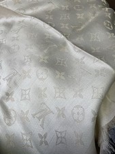 LAST ONE - 100 Authentic Louis Vuitton WHITE SHINE Shawl, Ref M74026