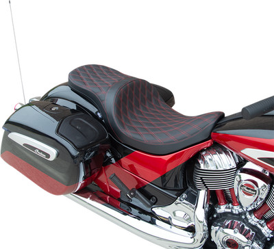 Drag Specialties Low Profile Touring Seat 3/16'' Double Diamond Red 0810-2261