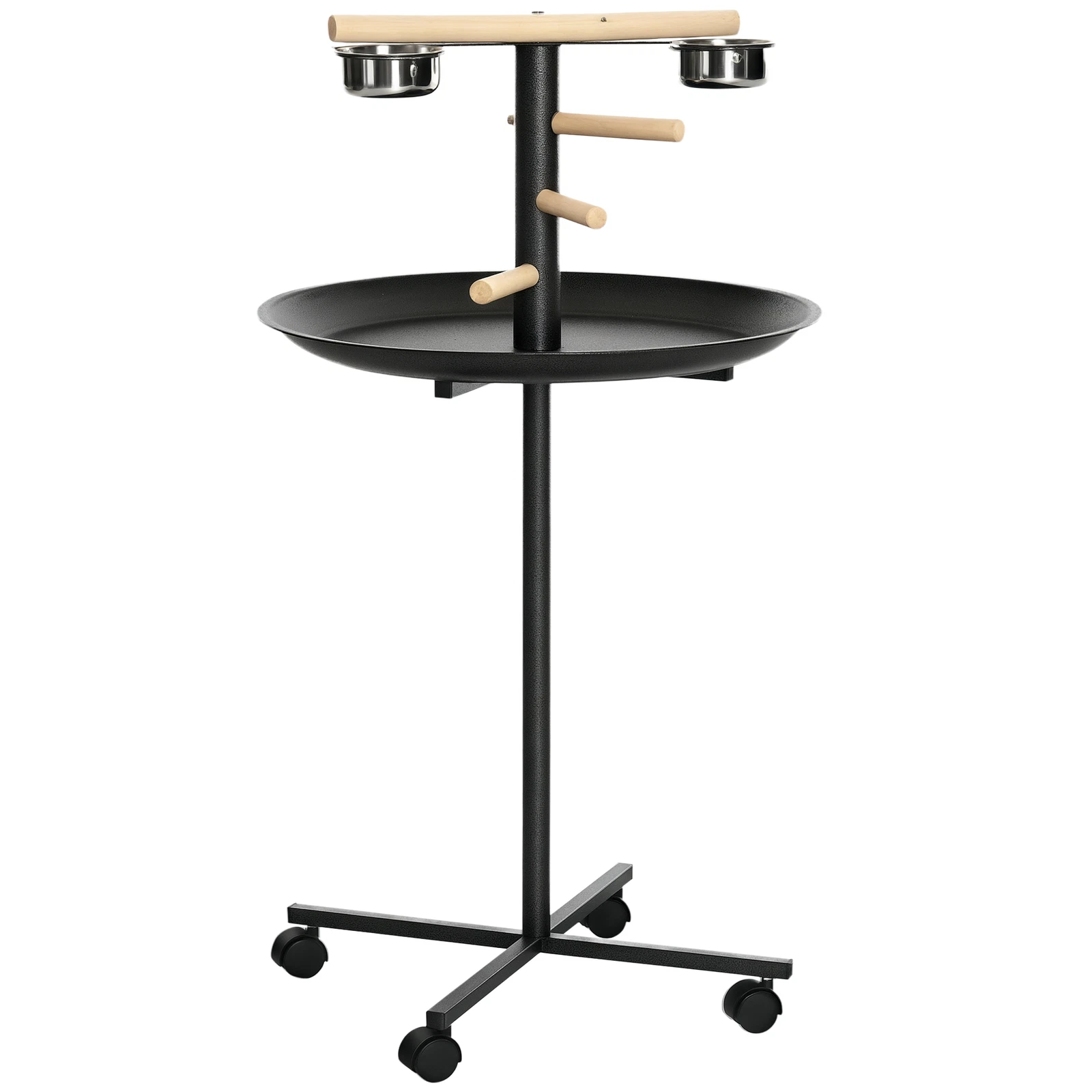 PawHut Metal Bird Table Play Stand, Bird Feeder Station with Wheels Feeding Bowl
Opens in a new wind