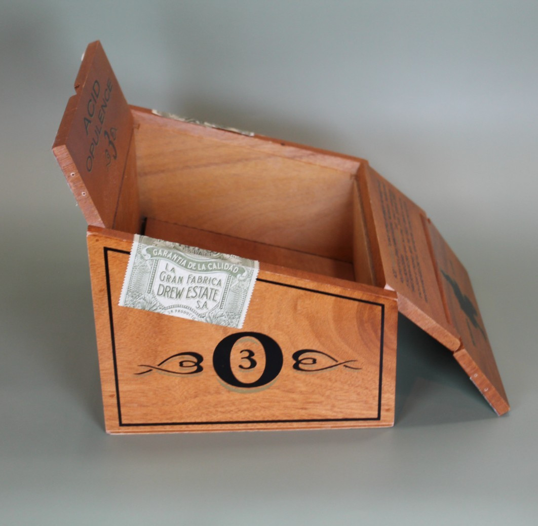 Drew Estate - Acid Opulence 3 Robusto - Wood Cigar Box w/ Tri-Fold Lid Nicaragua