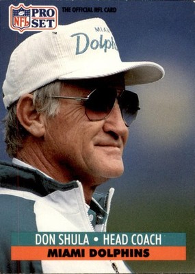 1991 NFL Pro Set Don Shula #216 (6024)