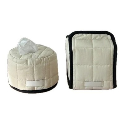 Tissue Paper Storage Box Space-saving Round Square Roll Paper Tissue Case