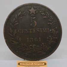 1861-B Italy 5 Centesimi -  #C56784NQ