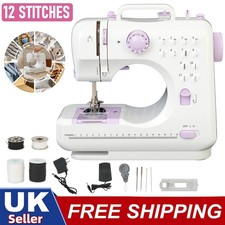 Portable Mini 12 Stitches Pedal Household Electric Sewing Machine for Beginner