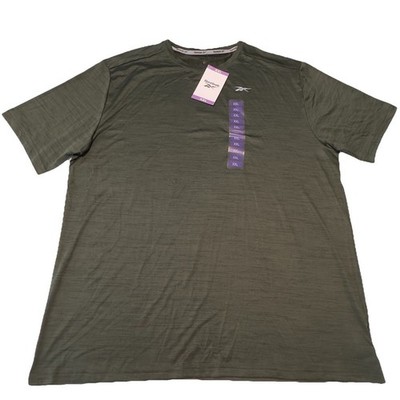 Reebok Men's Cypress Green Active Speedwick Relaxed Fit Polyester T-Shirt XXL