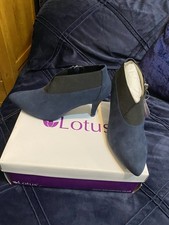 Luna Florus Navy Microfibres Ankle Boots Size 5 Brand New with Box Never Worn