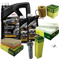 Mann Inspektionspaket 7L Mannol Longlife 5W-30 FüR BMW E39 520I 525I 530I