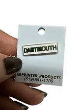 Vintage Dartmouth College Pin Rectangular Bar 1986 Imprinted Products
